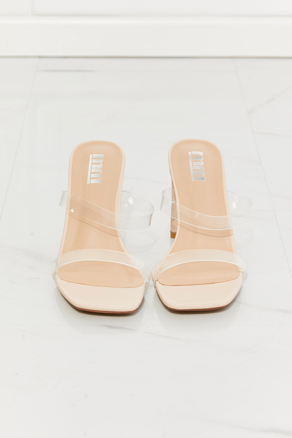 Transparent Double Band Heeled Sandal