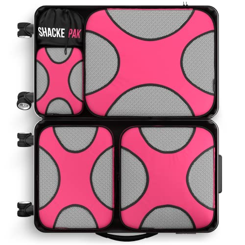 5 Set Packing Cubes Travel Luggage Organizers with Laundry Bag