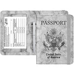 Passport and Vaccine Card Holder  Leather RFID Blocking  Passport Holder