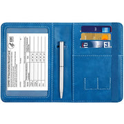 Passport and Vaccine Card Holder  Leather RFID Blocking  Passport Holder