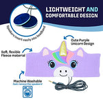 Headphones for Kids by CozyPhones, Headband Earphones for Children, Baby, & Toddlers 1-3. Stretchy & Comfy for Home, Plane & Car Travel - Mystic Unicorn