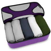 5 Set Packing Cubes Travel Luggage Organizers with Laundry Bag