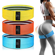 Travel Exercise Workout Bands,  3 Levels Booty Bands for Legs and Butt