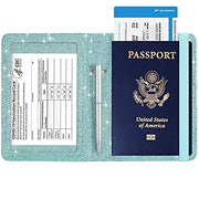 Passport and Vaccine Card Holder  Leather RFID Blocking  Passport Holder