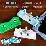 Headphones for Kids by CozyPhones, Headband Earphones for Children, Baby, & Toddlers 1-3. Stretchy & Comfy for Home, Plane & Car Travel - Mystic Unicorn
