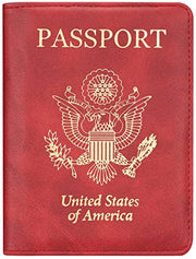Passport and Vaccine Card Holder  Leather RFID Blocking  Passport Holder