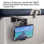 Universal Airplane in Flight Phone Mount. Handsfree Phone Holder