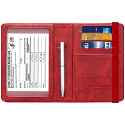 Passport and Vaccine Card Holder  Leather RFID Blocking  Passport Holder