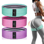 Travel Exercise Workout Bands,  3 Levels Booty Bands for Legs and Butt