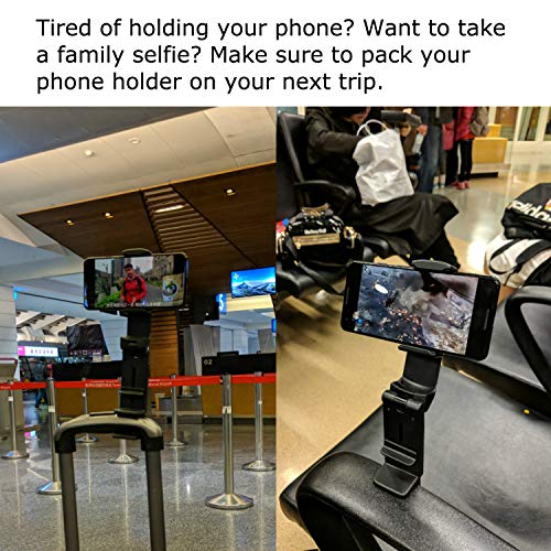 Universal Airplane in Flight Phone Mount. Handsfree Phone Holder