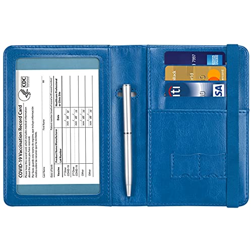 Passport and Vaccine Card Holder  Leather RFID Blocking  Passport Holder