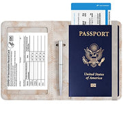 Passport and Vaccine Card Holder  Leather RFID Blocking  Passport Holder