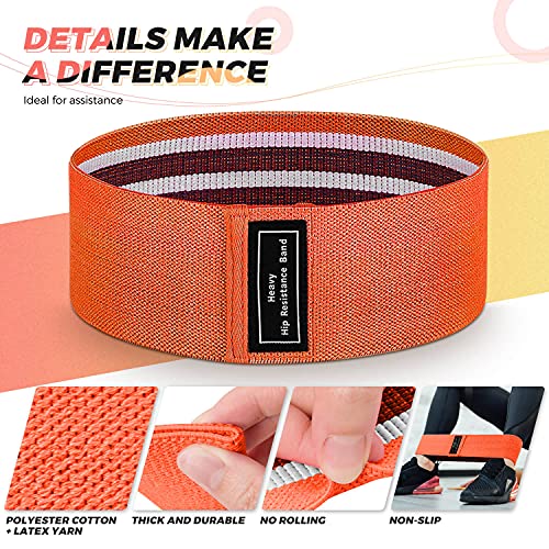 Travel Exercise Workout Bands,  3 Levels Booty Bands for Legs and Butt