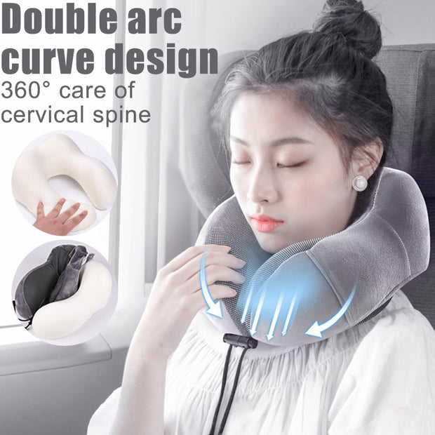 U Shaped Memory Foam  Travel  Massage Sleeping Airplane Pillow