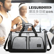 Duffel Bag with 10 Optimal Compartments Including Water Resistant Pouch