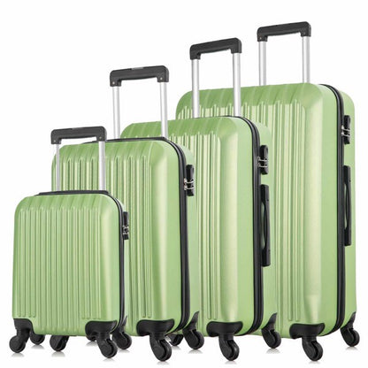 4 Piece Set Luggage Sets Suitcase ABS Hard shell Lightweight Spinner Wheels