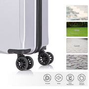 2 Piece Travel Luggage Set Hard shell Suitcase with Spinner Wheels 18'