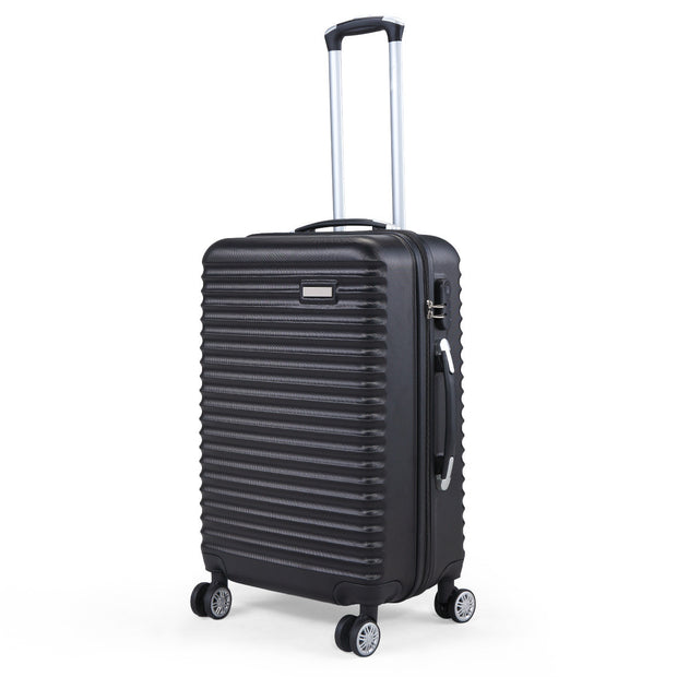3-Piece Expandable Suitcase with Code Lock, Spinner Carry-On