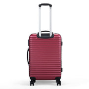 3-Piece Expandable Suitcase with Code Lock, Spinner Carry-On