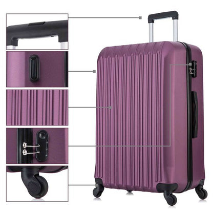 4 Piece Set Luggage Sets Suitcase ABS Hard shell Lightweight Spinners