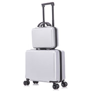 2 Piece Travel Luggage Set Hard shell Suitcase with Spinner Wheels 18'