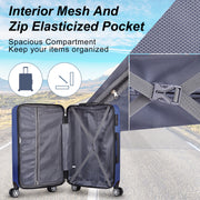 3 Piece Luggage with TSA Lock ABS; Durable Luggage Set