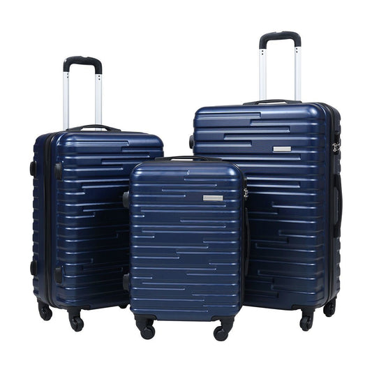 Carry-On Hard shell Luggage, 3-Piece Expandable Suitcase with Spinner Wheelss