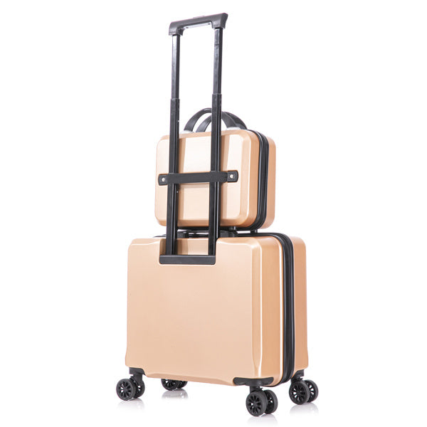 2 Piece Travel Luggage Set Hard shell Suitcase with Spinner Wheels 18''