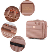 MKF Collection Mykonos Luggage Set with a Medium Carry-on and Small Cosmetic Case by Mia K