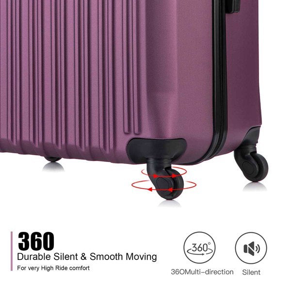 4 Piece Set Luggage Sets Suitcase ABS Hard shell Lightweight Spinners