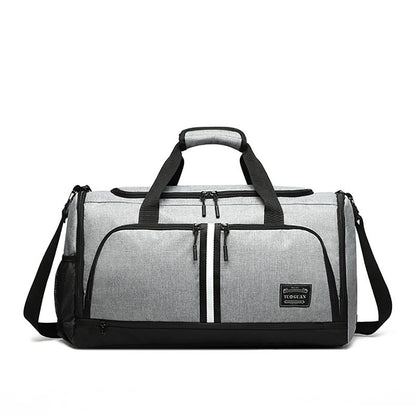 Duffel Bag with 10 Optimal Compartments Including Water Resistant Pouch