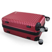 3-Piece Expandable Suitcase with Code Lock, Spinner Carry-On