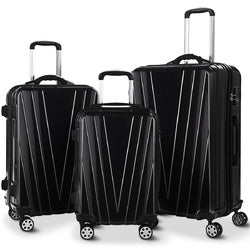 3 pcs Luggage Set Travel Trolley Suitcase with TSA Lock