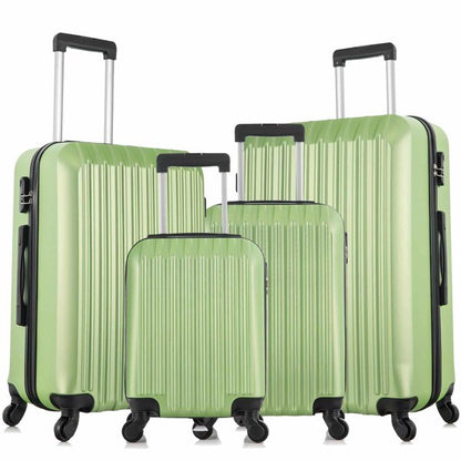 4 Piece Set Luggage Sets Suitcase ABS Hard shell Lightweight Spinner Wheels