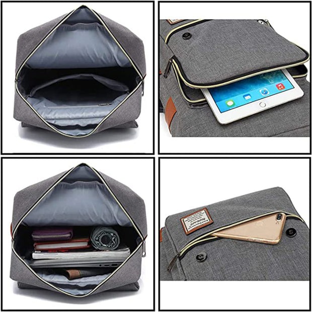 Laptop Backpack with USB Charging Port, Water Resistant Travelling Backpack