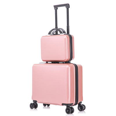 2 Piece Travel Luggage Set Hard shell Suitcase with Spinner Wheels 18'