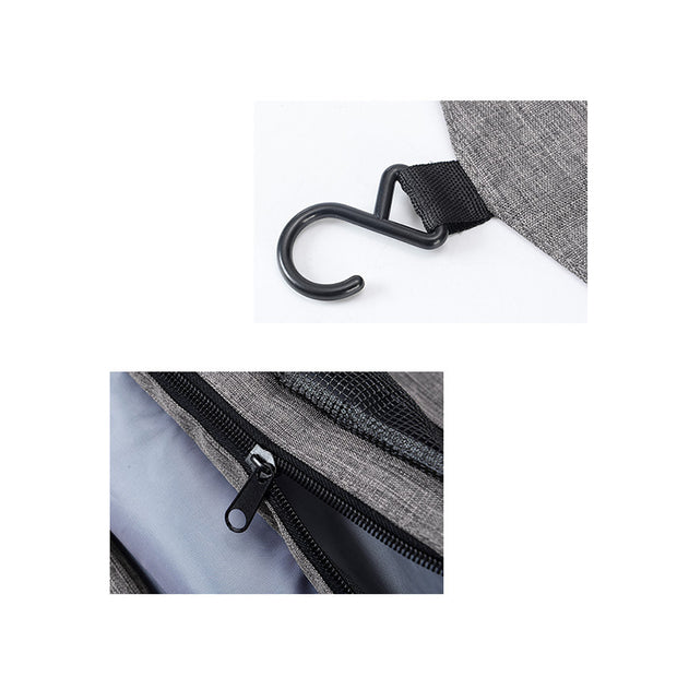 Toiletry Bag  with Hanging Hook, Water-resistant Travel Organizer
