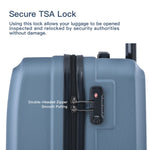 3 Piece Luggage Sets ABS Lightweight Suitcase with Spinner Wheels