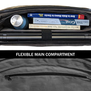 Canvas Messenger Bag for Men;  Laptop Case;  Satchel | Office Professionals;  Students;  Travel | Waxed Canvas;  Genuine Leather;  Smoked Metal Hardware | Portable Office;  Trolley Sleeve;  Organizer