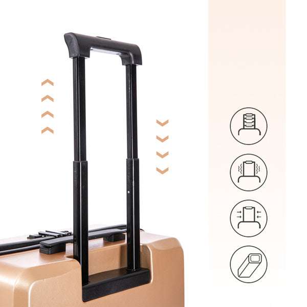 2 Piece Travel Luggage Set Hard shell Suitcase with Spinner Wheels 18''