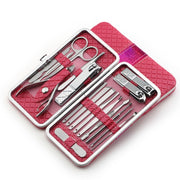 Set of 18 Pieces Nail Clipper Set Stainless Steel Nail Tools Manicure  Kit