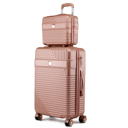 MKF Collection Mykonos Luggage Set with a Medium Carry-on and Small Cosmetic Case by Mia K