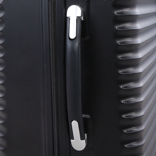 3-Piece Expandable Suitcase with Code Lock, Spinner Carry-On