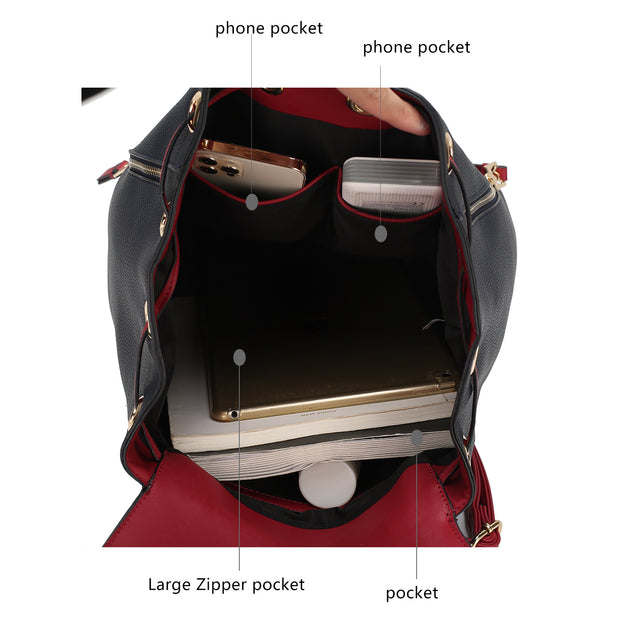 Vegan Leather Women Backpack
