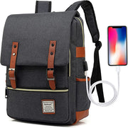 Laptop Backpack with USB Charging Port, Water Resistant Travelling Backpack
