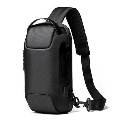 Anti Theft Sling Bag Waterproof Crossbody Backpack w USB Charge Port