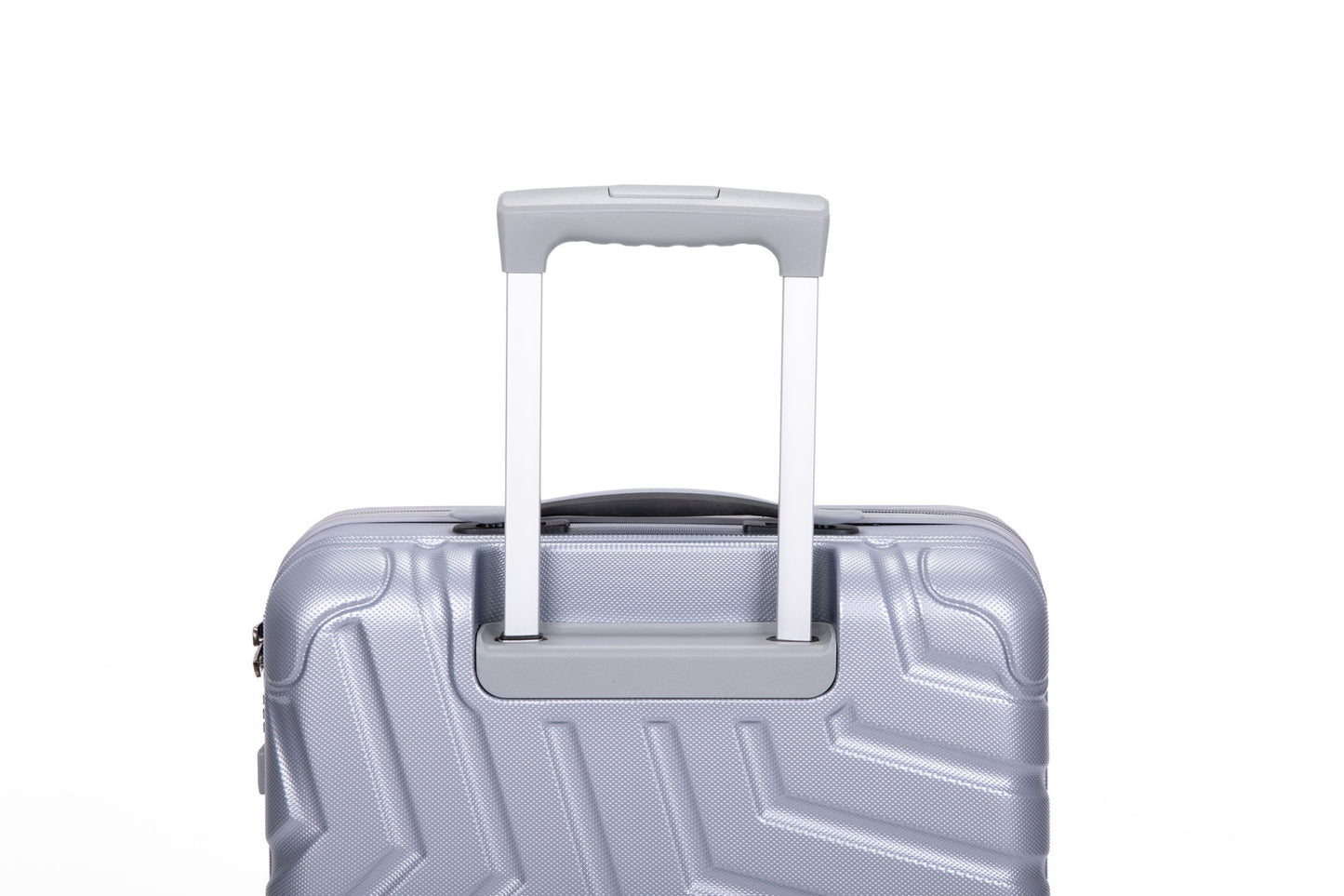 Pure PC 16&quot; Hard Case Luggage Computer Case With Universal Silent Aircraft Wheels Silver