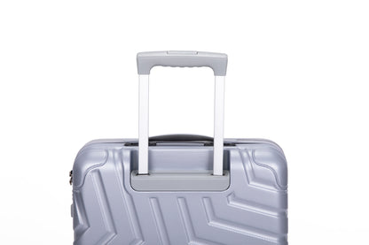 Pure PC 16&quot; Hard Case Luggage Computer Case With Universal Silent Aircraft Wheels Silver