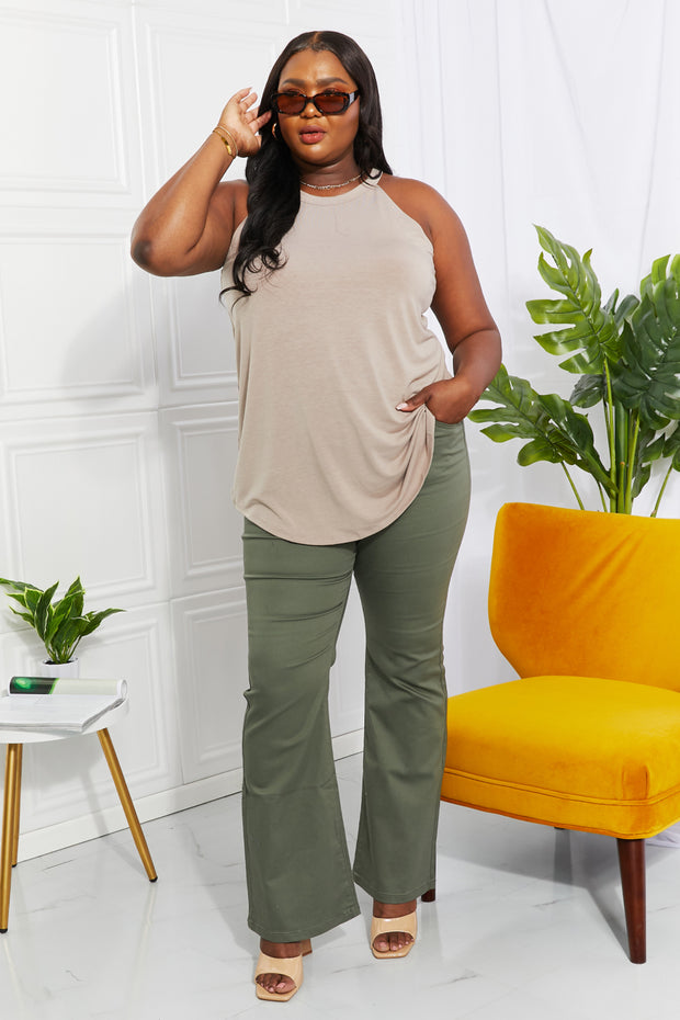 Full Size  Halter Neck Tank Top